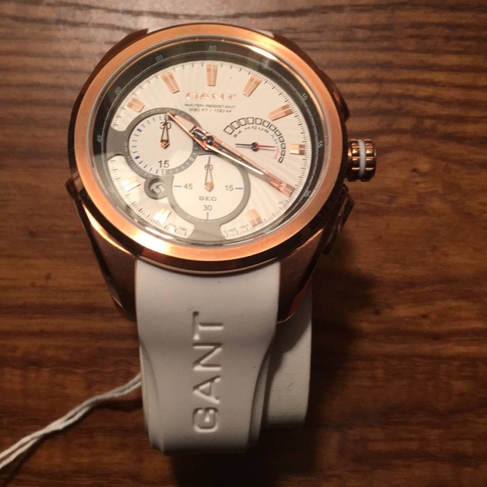 Brand new white Gant watch water resistant